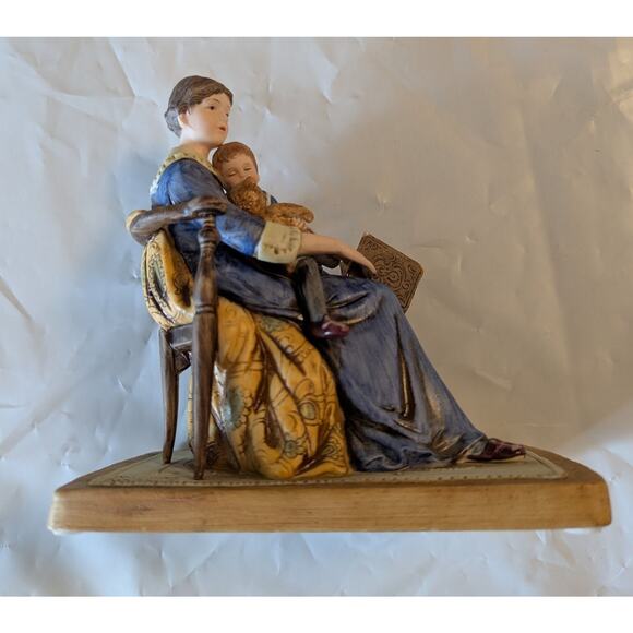 Norman Rockwell "Bedtime" Collection Plate Figurine Bell Mug Nursery Decoration - Picture 3 of 12